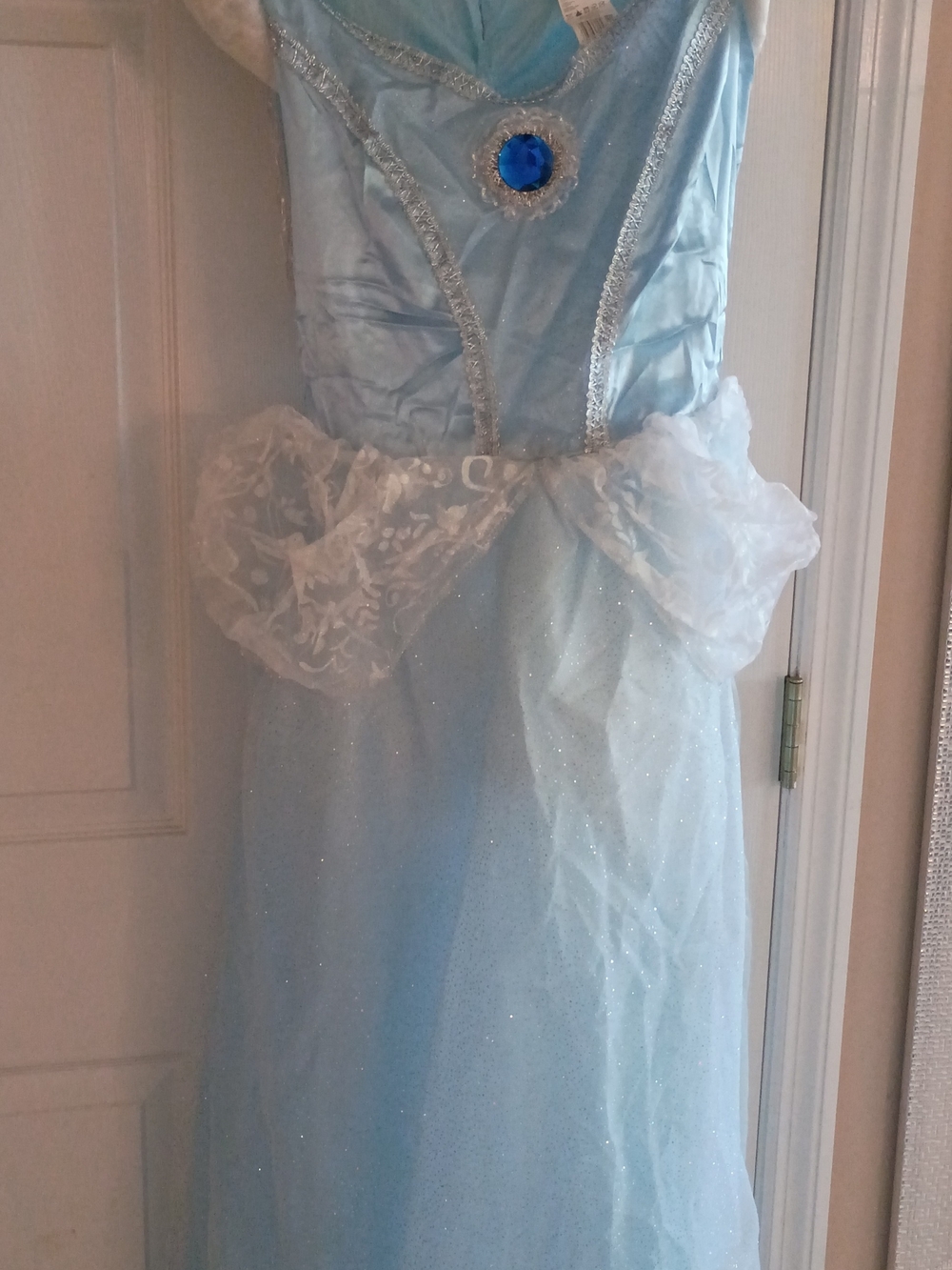 Cinderella Blue Woman's Large 12-14 Sparkle Princess Costume Halloween